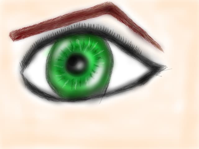 Green eye
