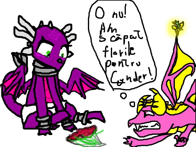 O nu! Am scapat florile pentru Cynder!
