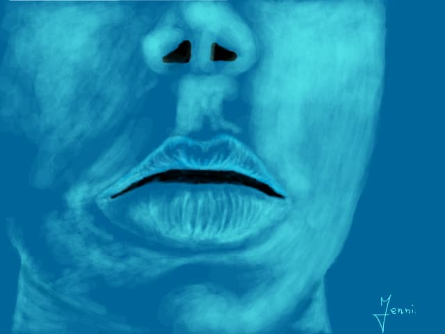 blue