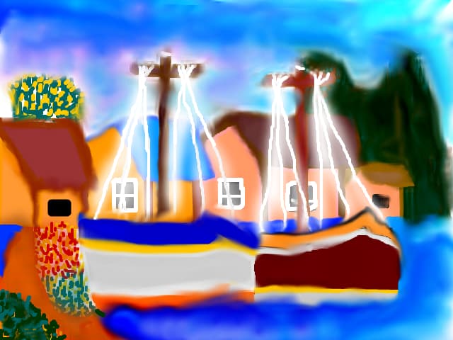 un port din Grecia