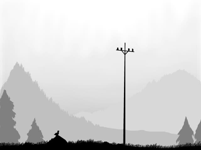 Stalp in natura-moment nostalgic