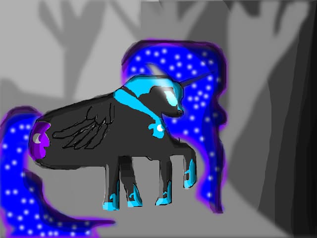 sad nightmare moon