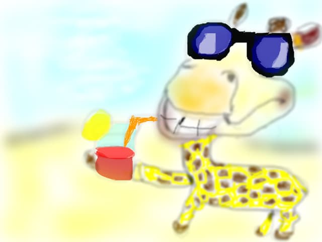 girafa la mare