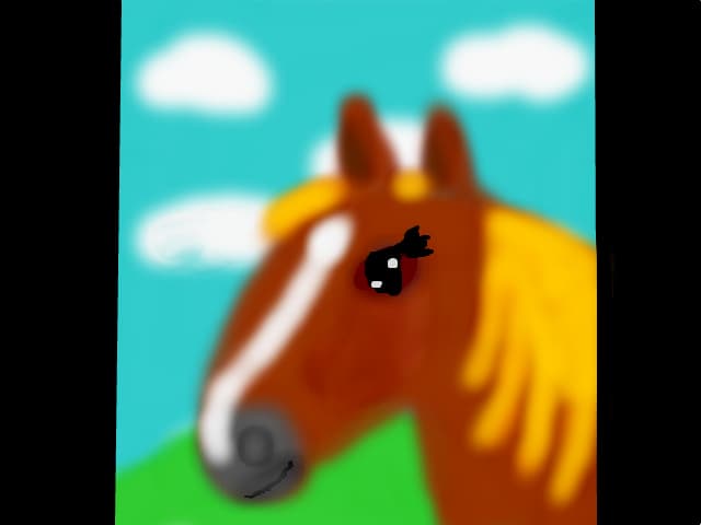 A horse
