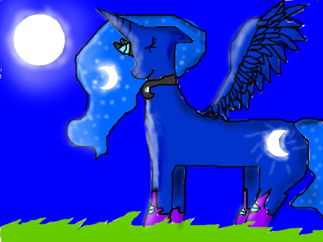 eu imi imaginez ca sunt un ponei,light moon trista