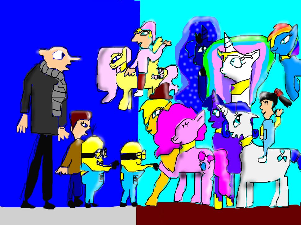 Gru meets My little pony