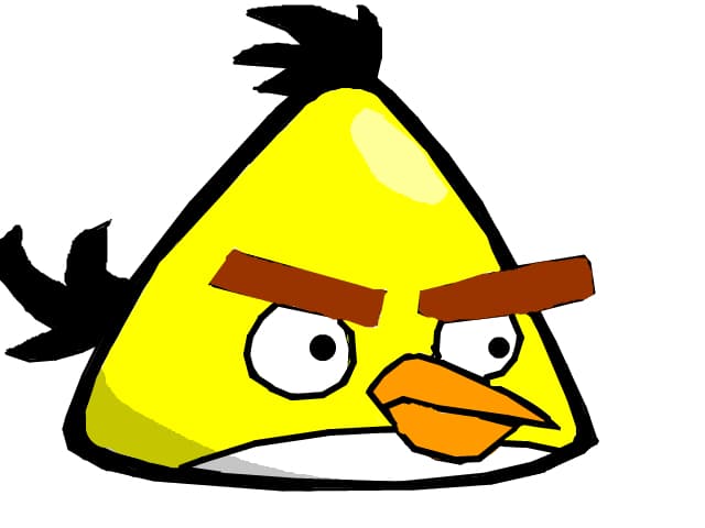 Yellow angry bird