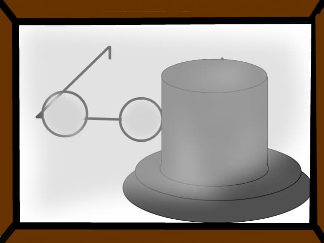Glasses and hat