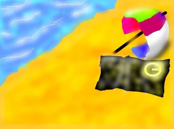 The beach