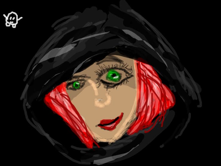 black riding hood