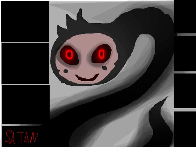 Snake with human face