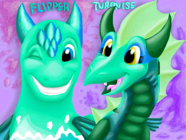 Flipper si Turquise-Poza de grup! (Dragon Story)-Turquoise Brothers