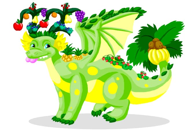 Fruitful dragon/ Dragon plin de fructe-redesign