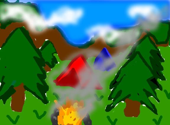In paure camping