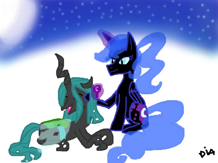 Ladies Night -  Chrysalis x Nightmare Moon - MLP