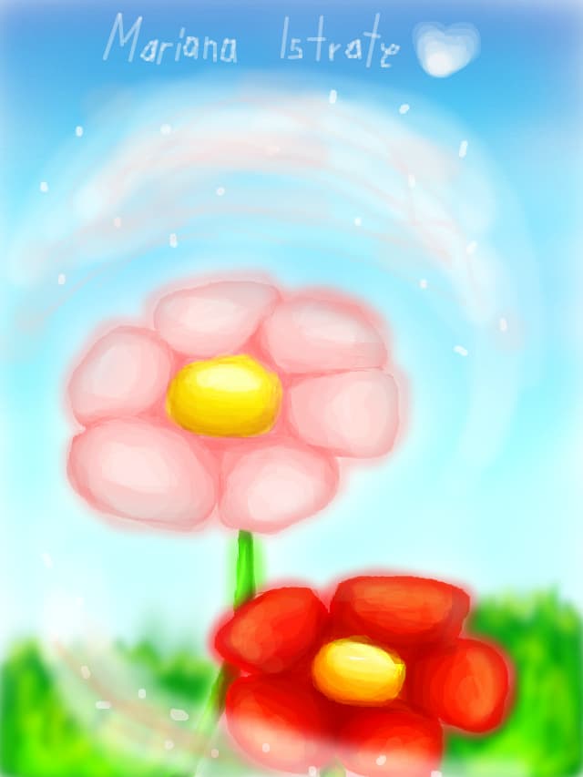 Floricele rozalii..pe desenatori ,copii