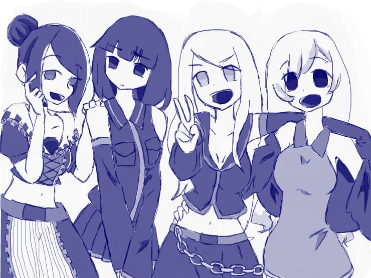 meh ocs cosplaying as utaus