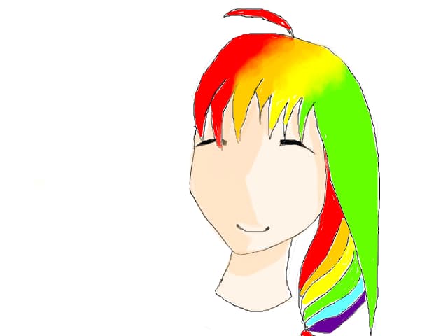 Rainbow Girl in a Dream World