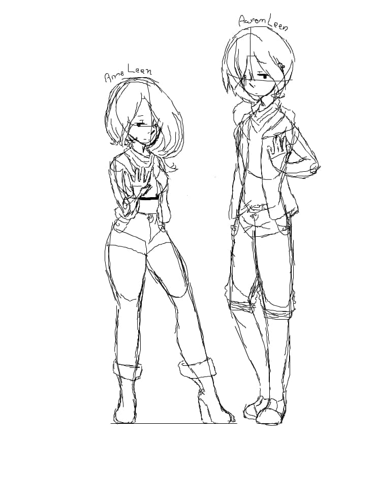 Idk just a sketch Ane &amp; Aaron
