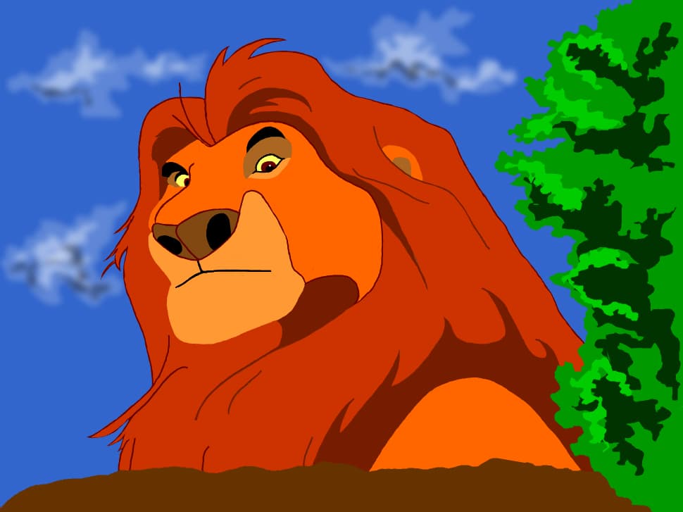 shaved mufasa