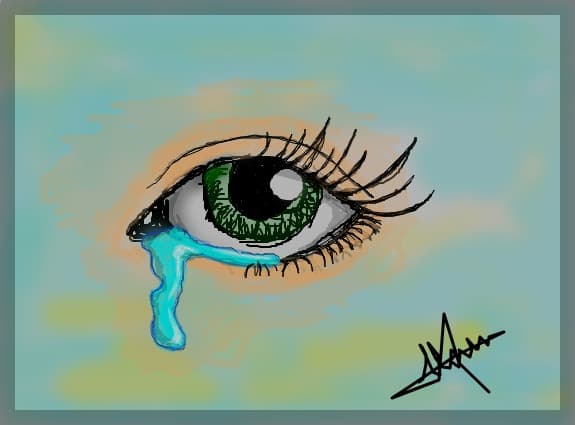 The crying eye