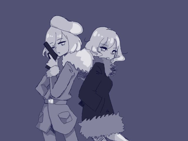the only way i will ever draw finland: in nyotalia form, badass, and with iceland