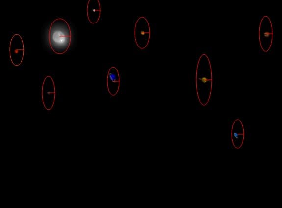 planetele vazute depe pamant