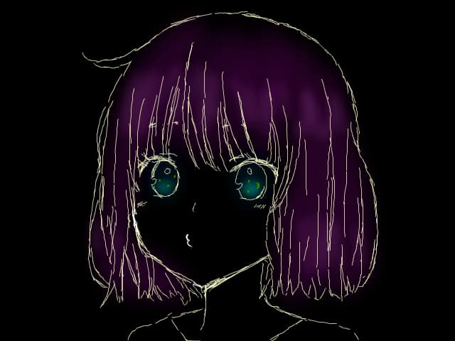 the girl who sees the night sky