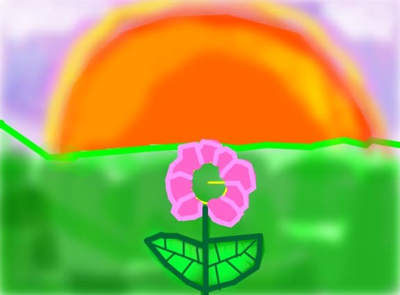 O floare (a doua tentativa de desen)
