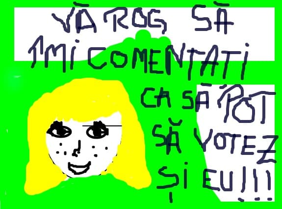 o fata blonda cu    ochi albastri si     si foarte zambareata