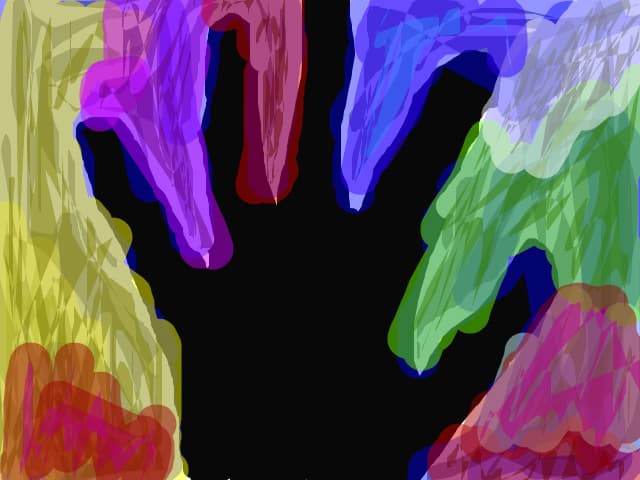 perna colorata