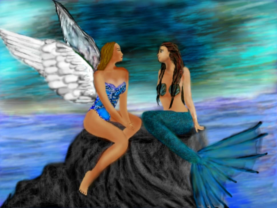 Angel and Mermaid