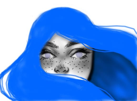 blue thing