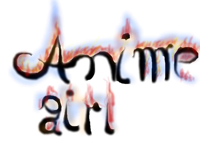 Anime girl Fire