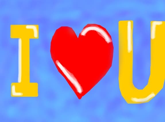 I love you, pt toti desenatorii, nu am avut ideei