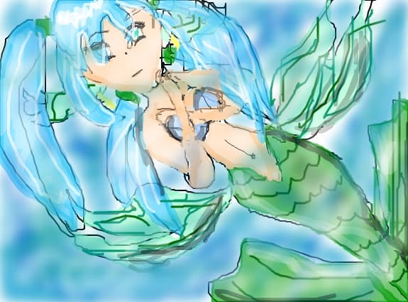sad mermaid