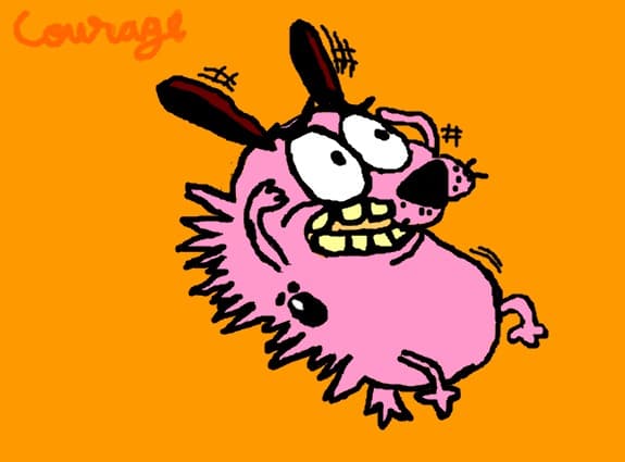 courage stupid dog