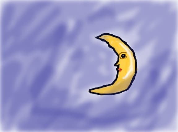o luna cu stele
