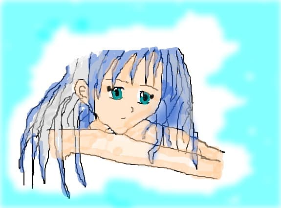 sad anime girl