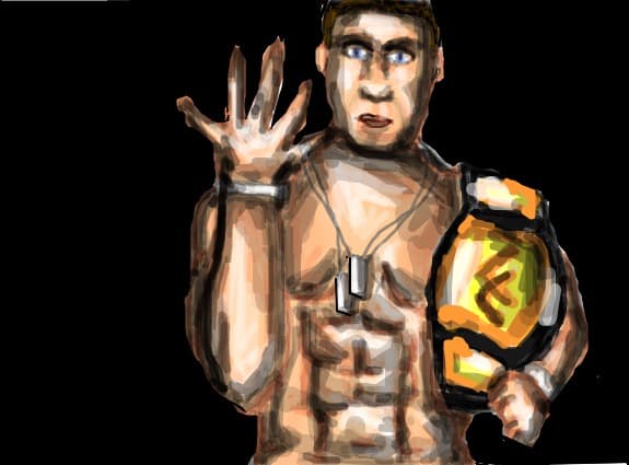 john cena(^^cel mai longeviv campion wwe and my favorite^^)