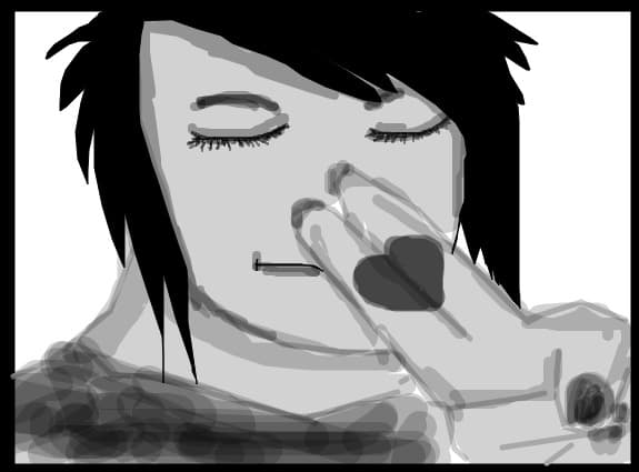 emo boy..trebuia sa fie fata da..