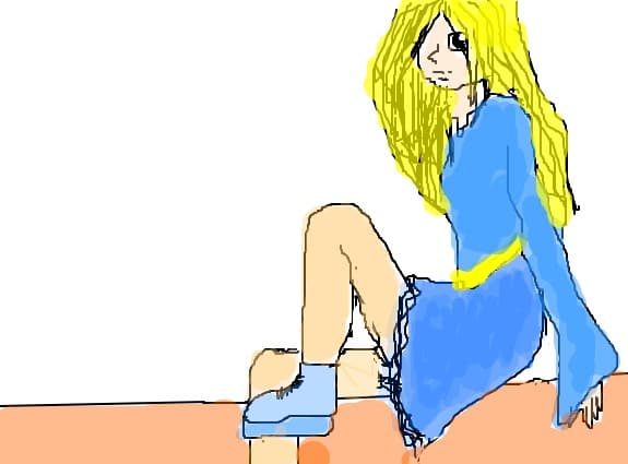 blue girl