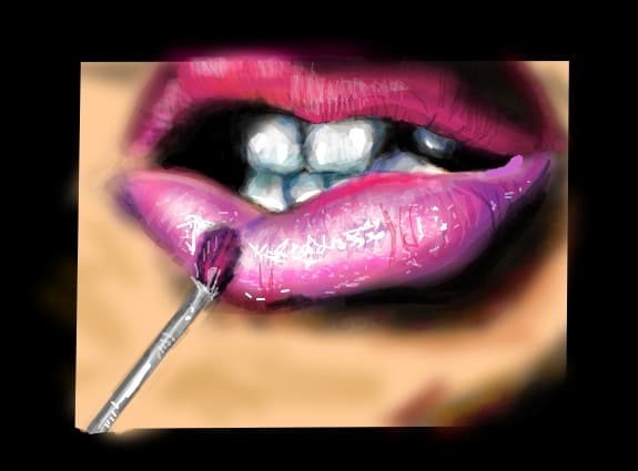 sweet-strawberry lip gloss...