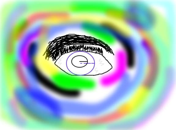 the eye...