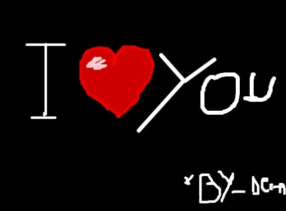 I love you   by deea