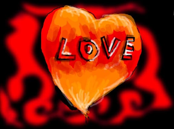 o inima printre foc