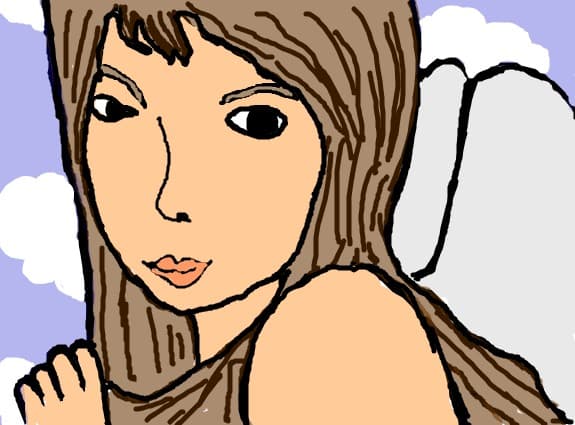 a beautiful and peaceful angel