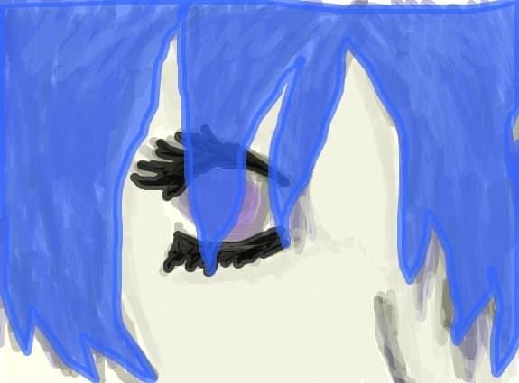 blue hair