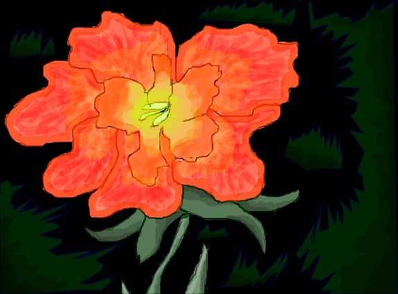 Desen 28791 modificat:o floare