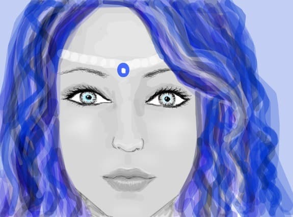 blue